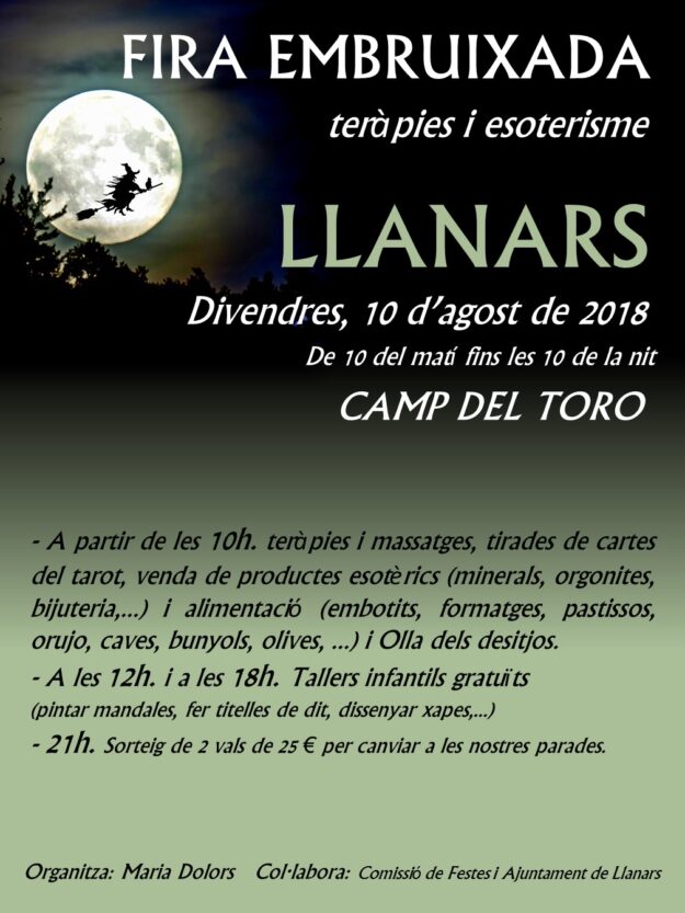 Cartell fira embruxada 10 agost