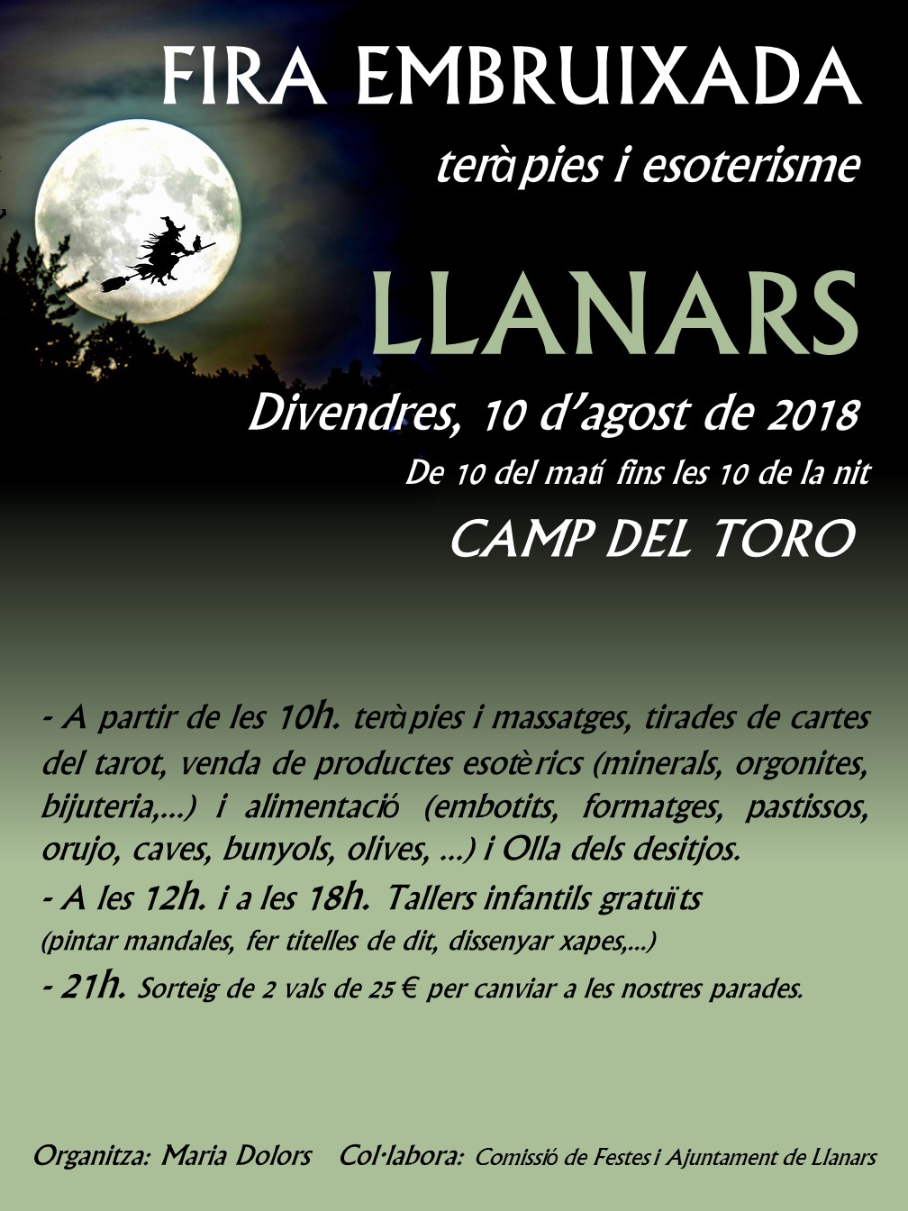 Cartell fira embruxada 10 agost