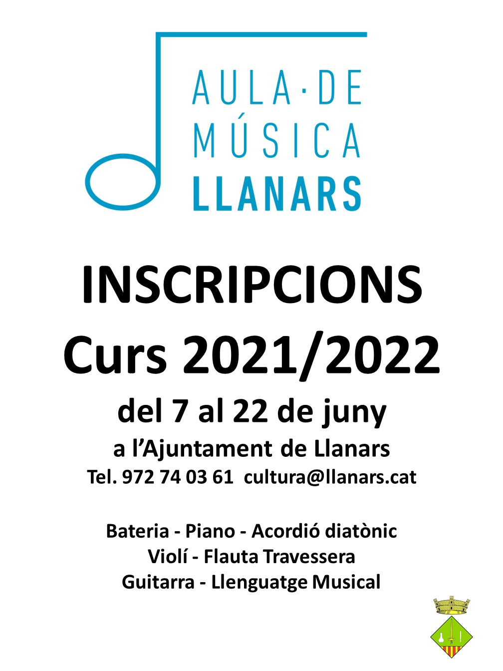 cartell aula de música