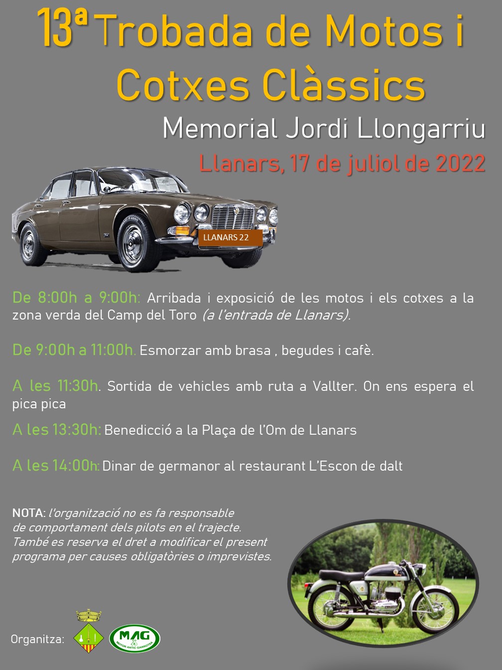 cartell motos cotxes