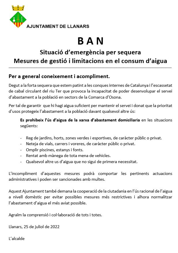 BAN SEQUERA