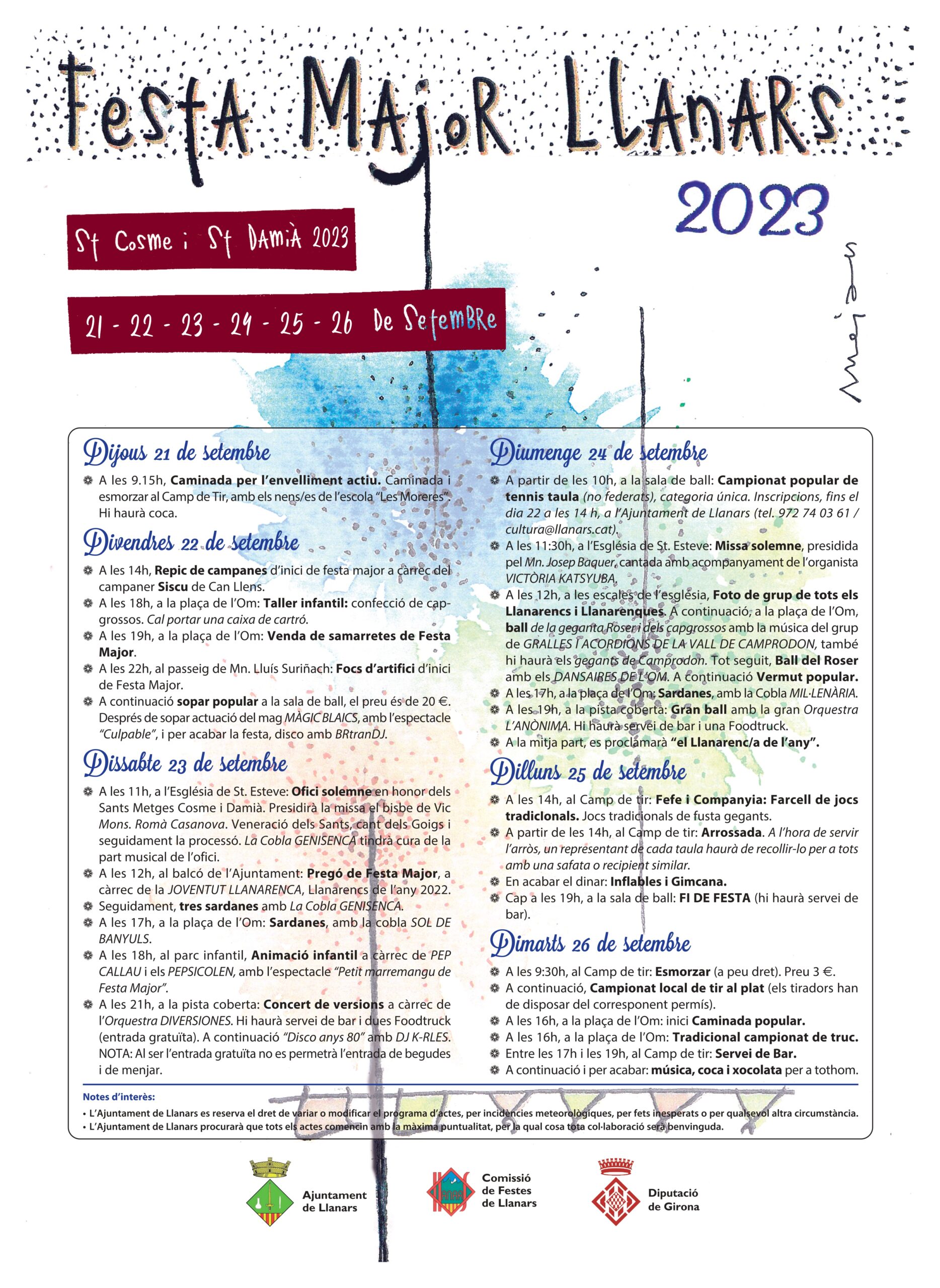 Cartell FM Llanars 2023